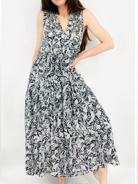 hutch twist sleeveless midi dress Hutch Twist Sleeveless Midi Dress In Blue